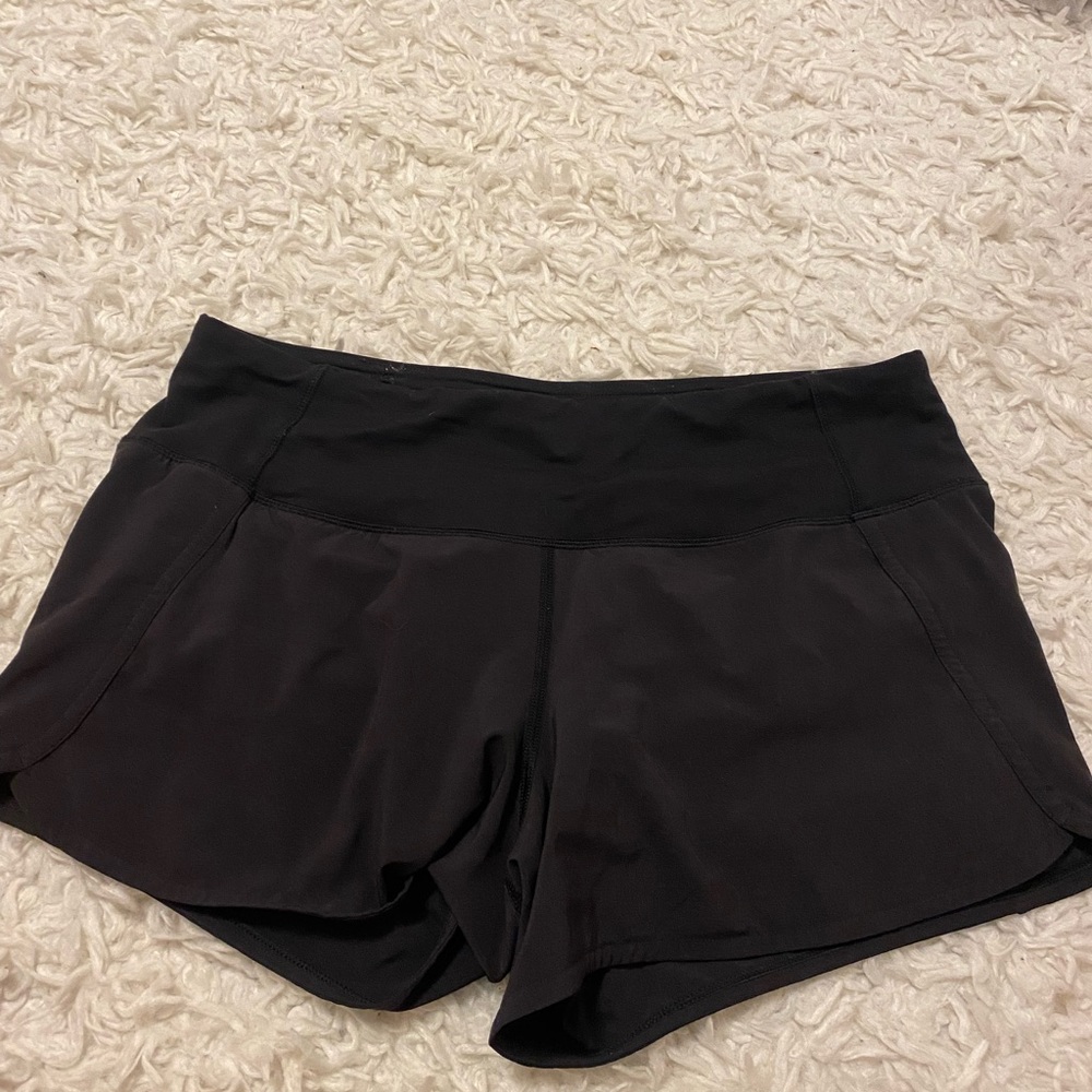 Lululemon speed up black shorts